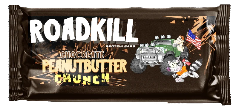 Roadkill Chocolate Peanutbutter Crunch protein bar